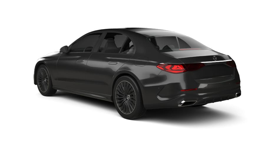 The Carey UK Executive Sedan Mercedes Benz E Class - Driver Side Rear Angle View